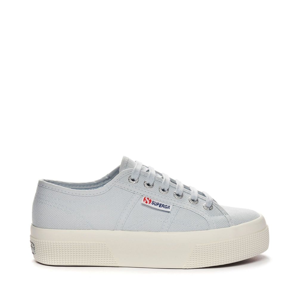 Superga 2740 Grey Platform Sneakers - Women's USA | US7141223